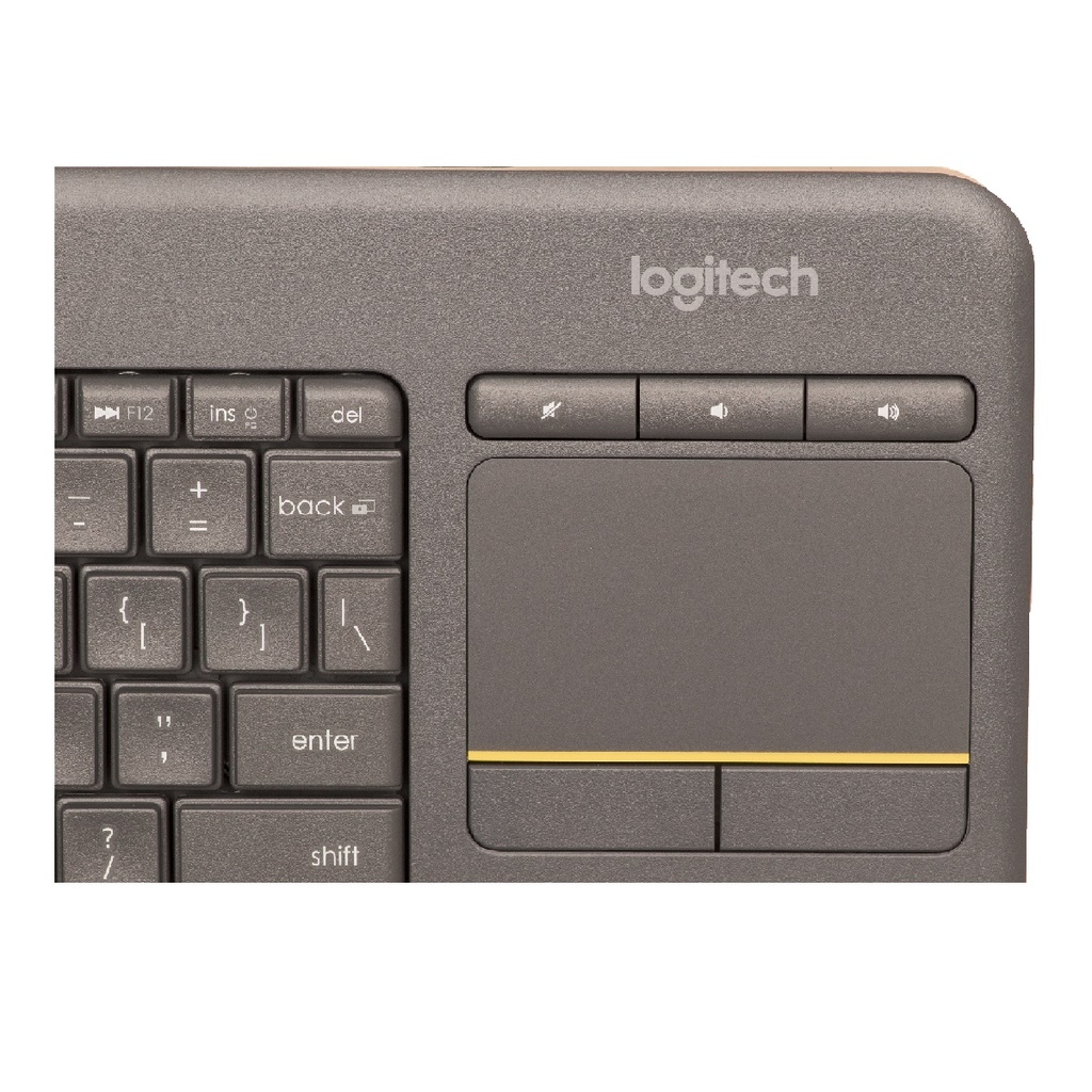 MOUSE+TECLADO LOGITECH K400 MEDIA INALAMBRICO TOUCHPAD PARA SMART TV ESPAÑOL