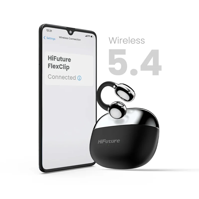 EARPODS HIFUTURE FLEX CLIP BT5.4 CAN/SONIDO IPX5 NEGRO
