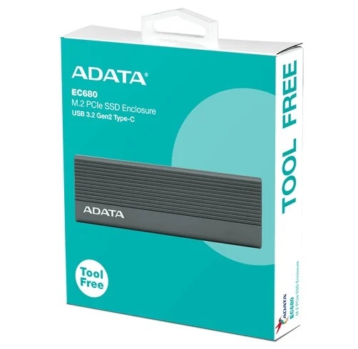 ENCAPSULADOR M.2 ADATA EC680 PCIE 1*USB-C 3.2 10GB/S