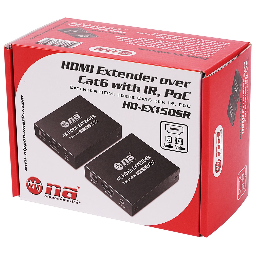 EXTENSION HDMI NIPPON AMERICA HD-EX150SR POR UTP/RJ45 70M