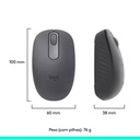 MOUSE LOGITECH M196 BLUETOOTH 3 BOTONES 1000DPI NEGRO