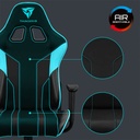 SILLA GAMER THUNDERX3 EC3 CUERO SINT CABECERA-SOP LUMBAR-BRAZO AJUSTABLE 4D NEGRA