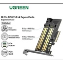 TARJETA UGREEN CM302 PCI-E 4X 8X 16X A M.2 NVME PCI-E 3.0 32GB/S