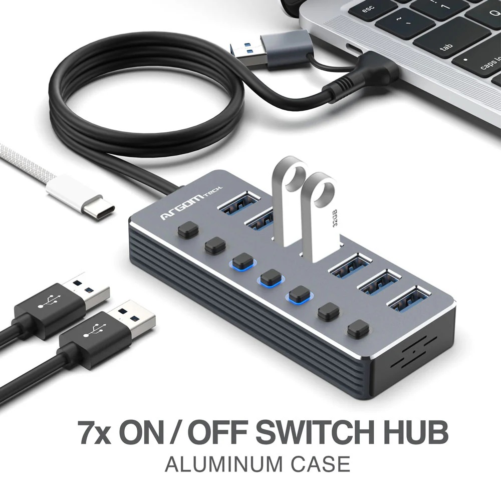 HUB USB GENIUS UH-400 1*USB-C A 4*USB-A 3.0 (copia)
