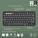 TECLADO LOGITECH PEBBLE KEYS 2 K380S BT5.4 ESPAÑOL NEGRO
