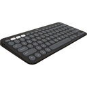 TECLADO LOGITECH PEBBLE KEYS 2 K380S BT5.4 ESPAÑOL NEGRO
