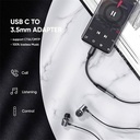 CABLE AUDIO UGREEN 70858 1*USB-C A 1*3.5MM M/H 0.1M