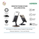 BASE PARA CELULAR UGREEN LP805 PLEGABLE 360° HASTA 9.7" *ALUMINIO *NEGRO