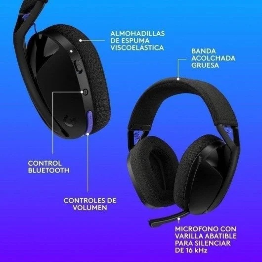 HEADSET LOGITECH G321 LIGHTSPEED INALAMBRICO BT NEGRO