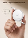 CABLE UGREEN L531 1*USB-C A 1*USB-C 100W RETRACTIL PLANO BLANCO 95673