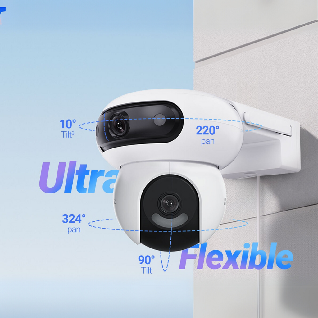 KIT CAMARA IP EZVIZ HB90 2K+ DUAL IR30M WIFI AUDIO DOMO PTZ INTERPERIE BATERIA + PANEL SOLAR