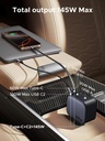 CARGADOR+CABLE RETRACTIL P/CARRO UGREEN EC604 1*USB-A 3*USB-C 145W 55910B