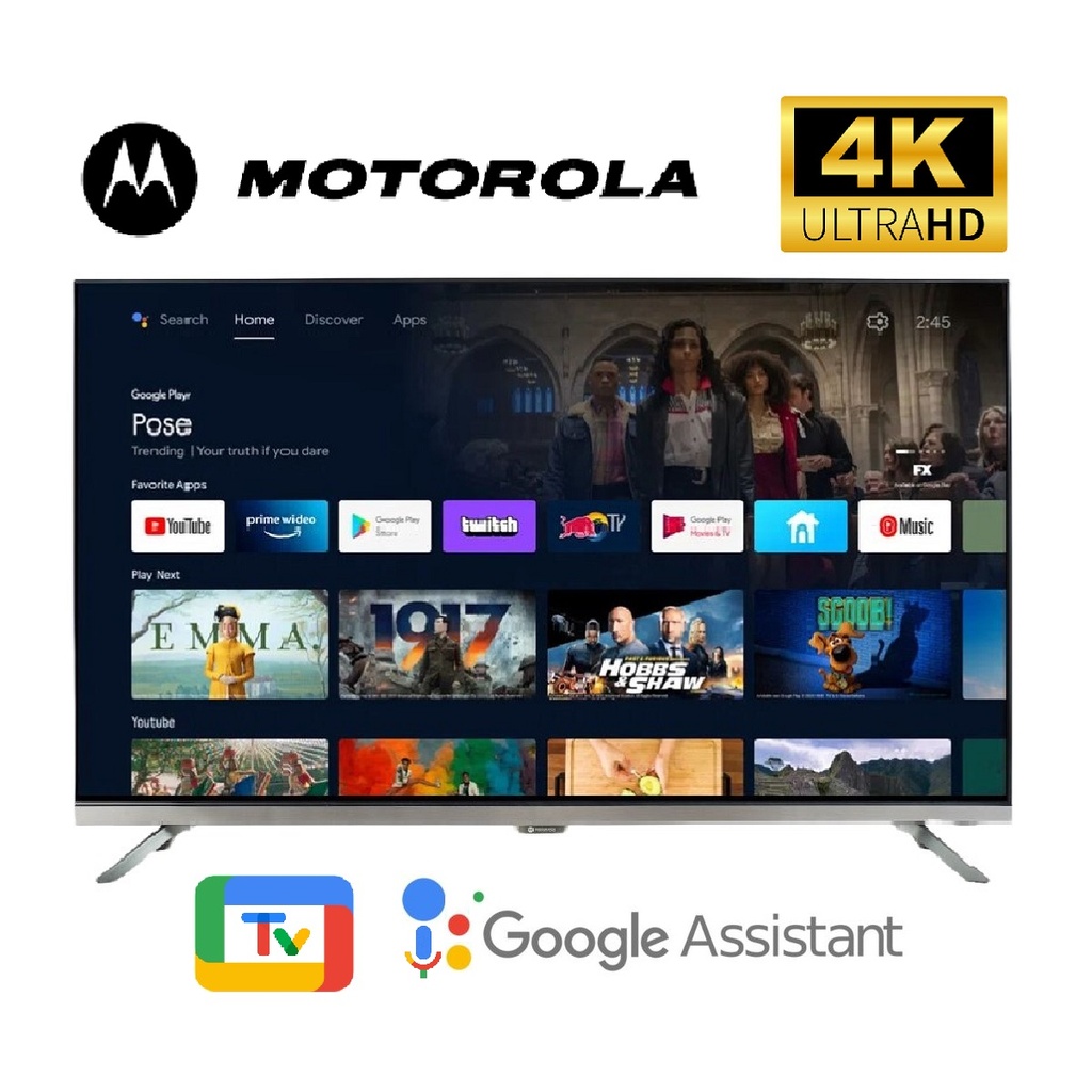 TELEVISOR MOTOROLA MOT50ULE11 50" 4K ANDROID TV