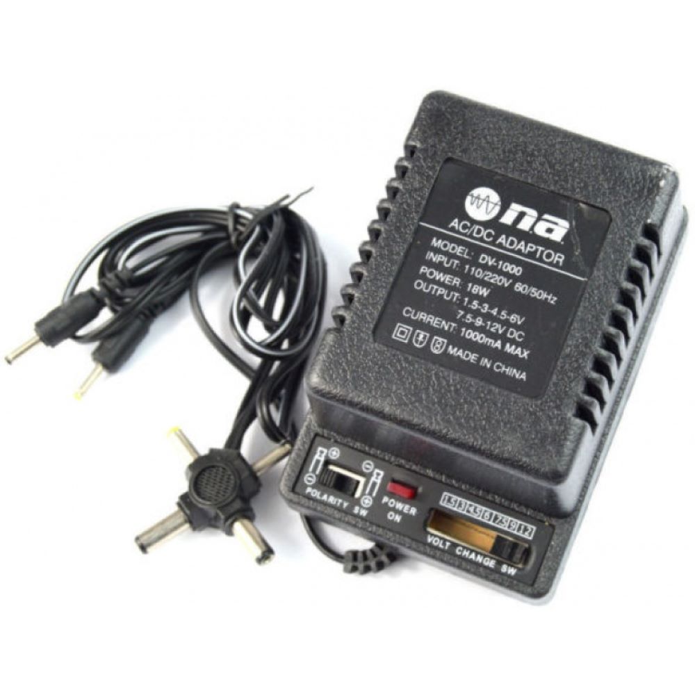 ADAPTADOR CORRIENTE NIPPON DV-1000 1AMP CABLE TIPO ESTRELLA