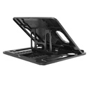SOPORTE LAPTOP/CELULAR UNNO NC6115BK ERGONOMICO 8 NIVELES
