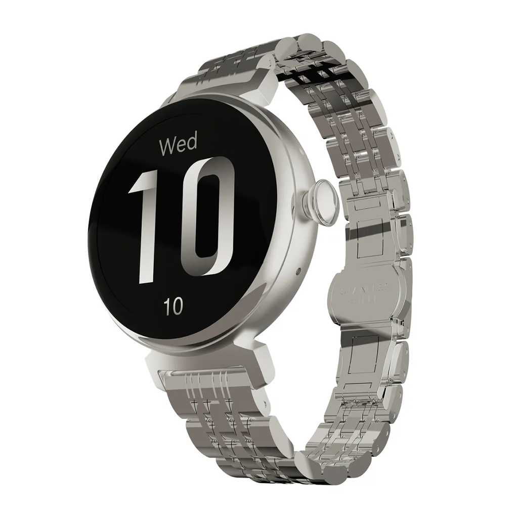 RELOJ INTELIGENTE HIFUTURE AURA 1.04" BANDA METAL 14MM PLATA