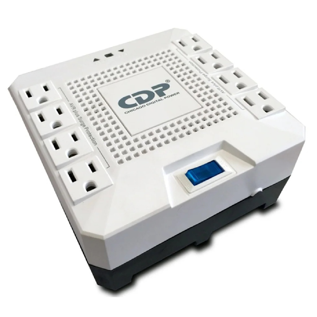 REGULADOR VOLTAJE CDP R-AVR1808 110V 1800VA 1000W 8*TOMAS