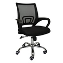 SILLA SECRETARIAL ALVARADO 63-STE-750-NEGRA-MA MALLA C/BRAZO NEGRA