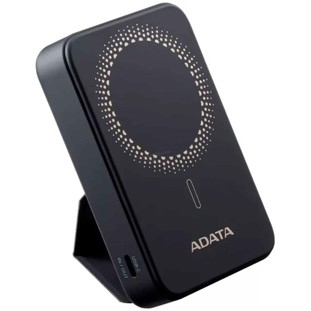 POWERBANK ADATA R50 5000MHA 5V 1*USB-C 1*USB-A INALAMBRICA 20W NEGRA