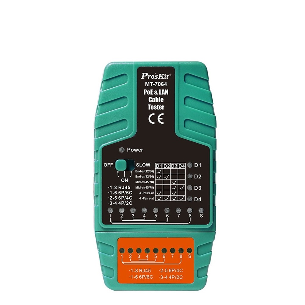 TESTER LAN PROSKIT MT-7064 RJ45-12-11 POE TEST
