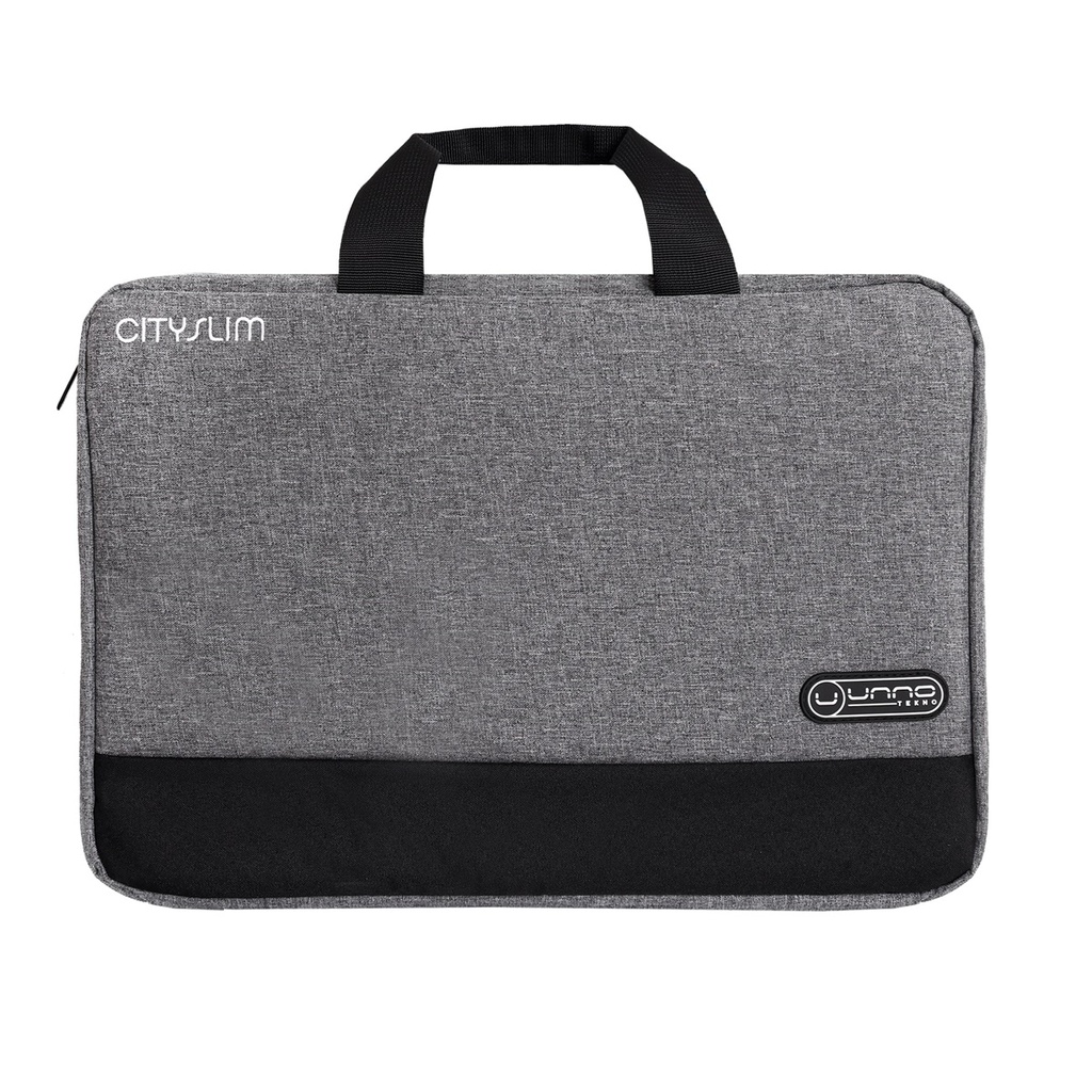 FUNDA UNNO TEKNO BG2712GY CITY SLIM 15.6" POLIESTER GRIS
