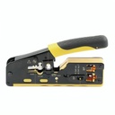 CRIMPADORA MODULAR SPROTEK STC-7388 4P/6P/8P RJ11 RJ12 RJ45 PASSTHROUGH CORTADOR PELADOR