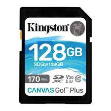 MEMORIA SD KINGSTON CANVAS GO 128GB U3 V30 200MB/S