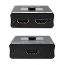 SWITCH/SPLITTER HDMI UNNO TEKNO HB1201BK 2 PUERTOS 4K BIDIRECIONAL