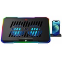 BASE LAPTOP HAVIT F2069 ARGB 1*USB-A 2*ABANICO 6*NIVELES