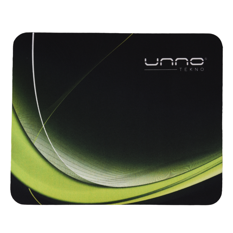 MOUSE PAD UNNO TEKNO MP6031GN DYNAMIA  8.5"*7" NEGRO-VERDE