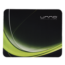 MOUSE PAD UNNO TEKNO MP6031GN DYNAMIA  8.5"*7" NEGRO-VERDE