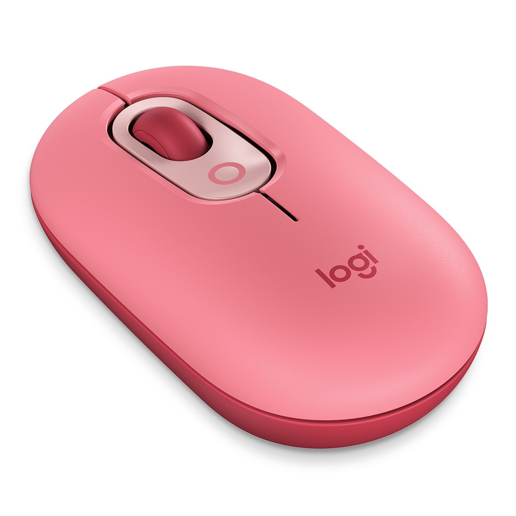 MOUSE LOGITECH POP BLUETOOTH 4 BOTONES 1000-4000DPI EMOJI ORO ROSA