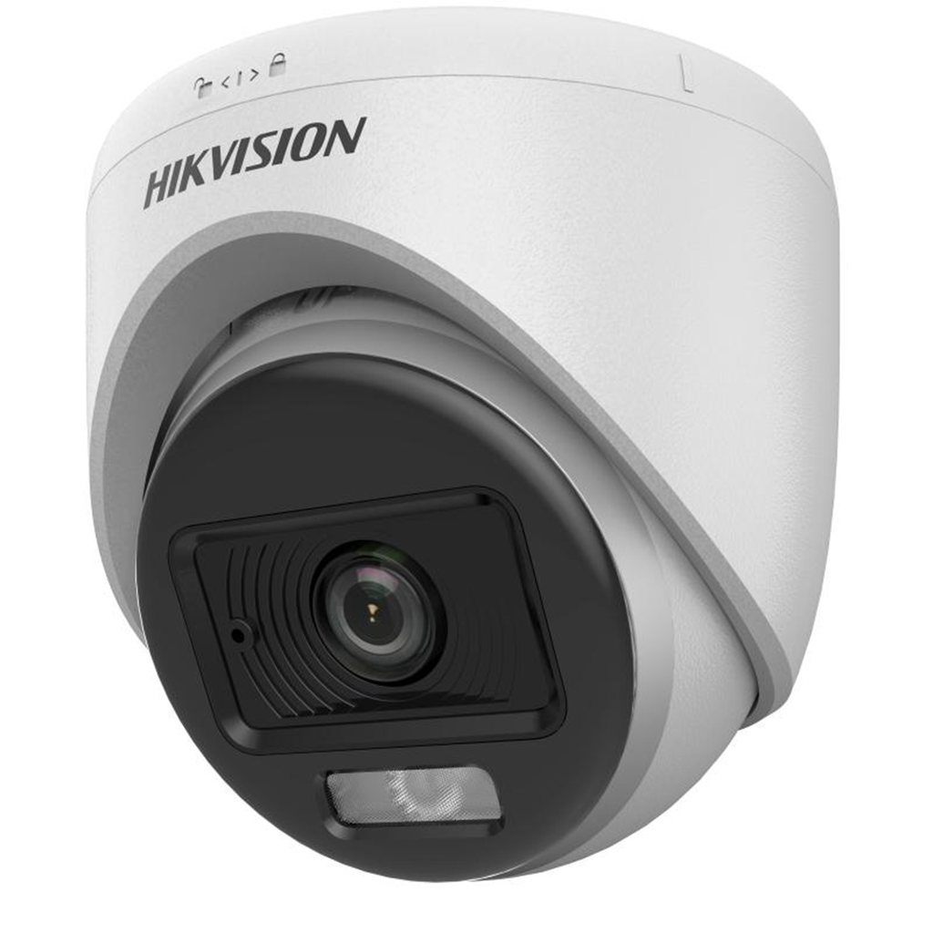 CAMARA CCTV HIK VISION DS-2CE70DF0T-LPFS 2MP 2.8MM IR20M COLORVU MIC DOMO PLASTICO