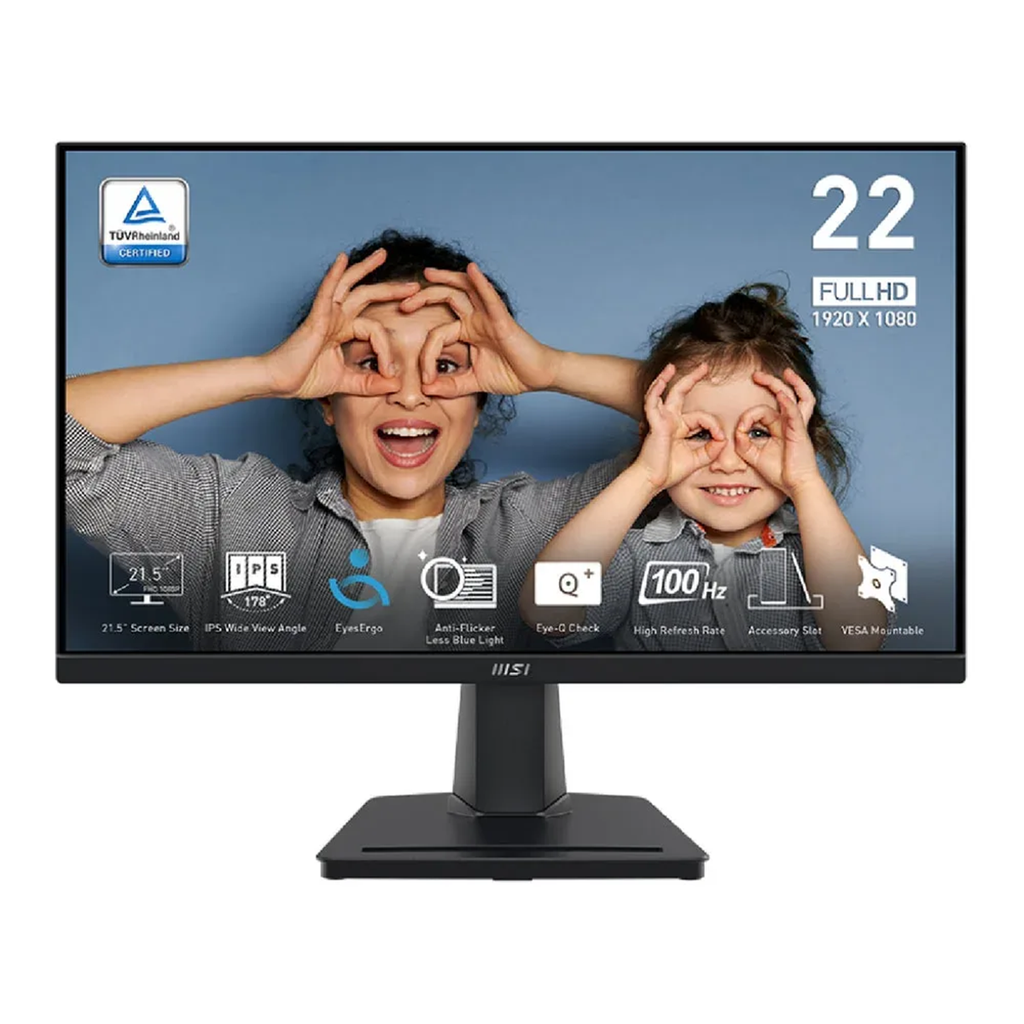 MONITOR MSI PRO MP225 21.5" 1920*1080 IPS 100HZ 1MS 1*HDMI 1*VGA