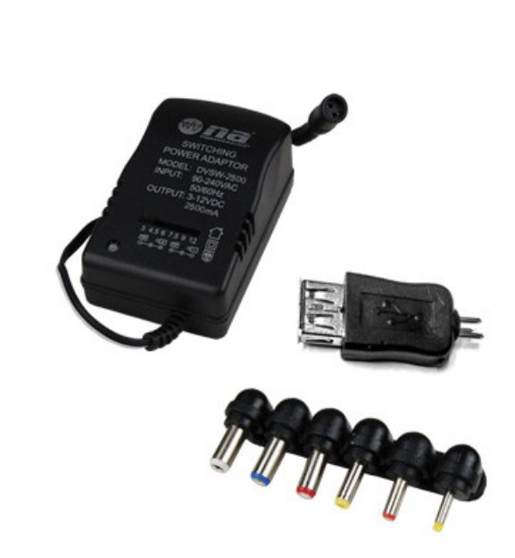 ADAPTADOR CORRIENTE NIPPON DVSW-2002BL 3.5V-12V 2A