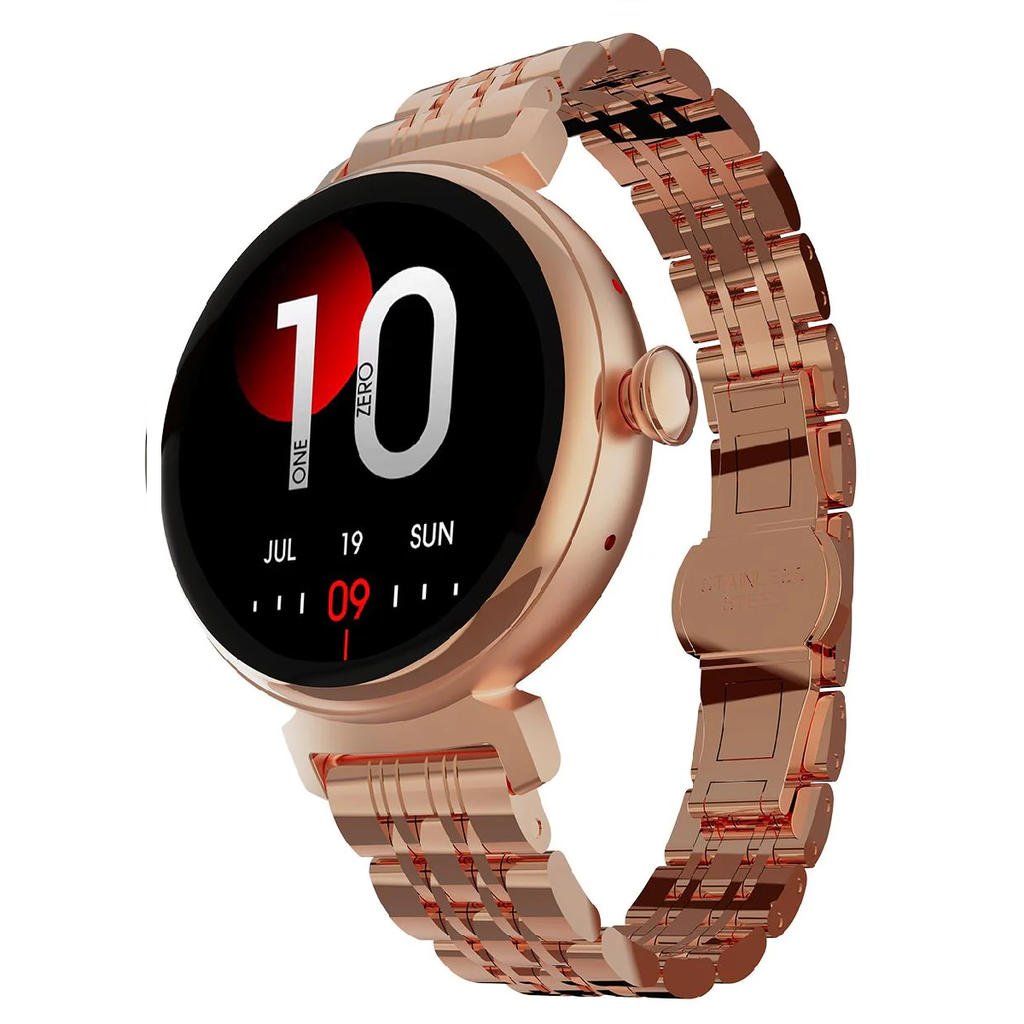 RELOJ INTELIGENTE HIFUTURE AURA 1.04" BANDA METAL 14MM BRONCE