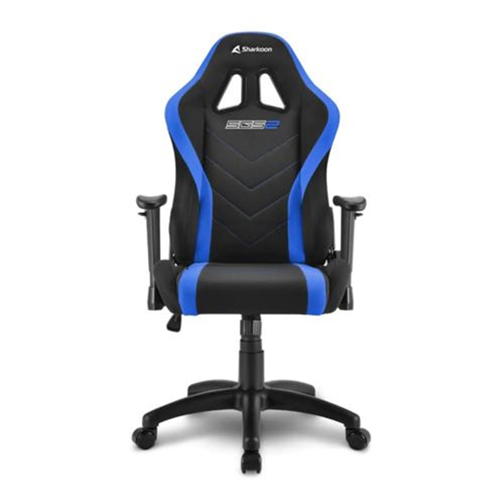SILLA GAMER SHARKOON SGS2 JR C/BRAZO AJUSTABLE NEGRO/AZUL PARA NIÑO