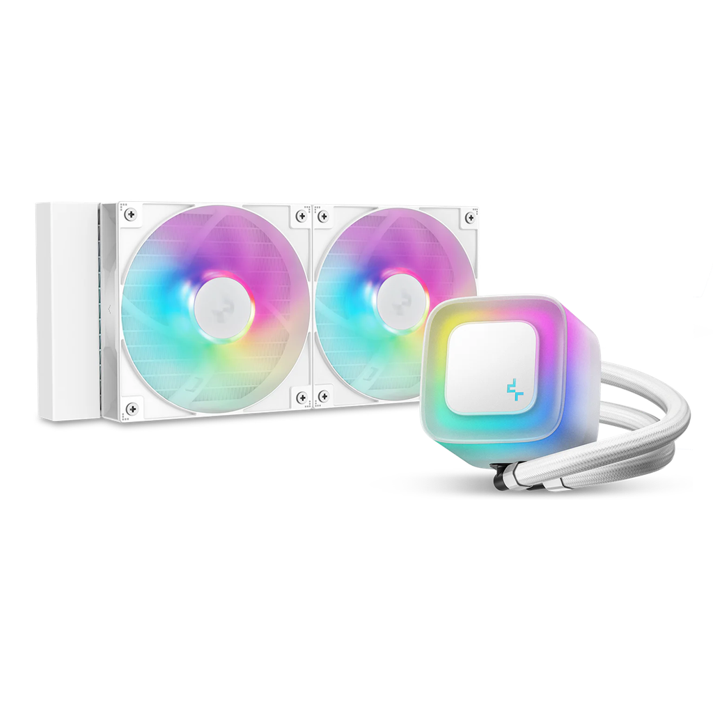 ENFRIAMIENTO LIQUIDO DEEPCOOL LE240 V2 2*120MM RGB BLANCO