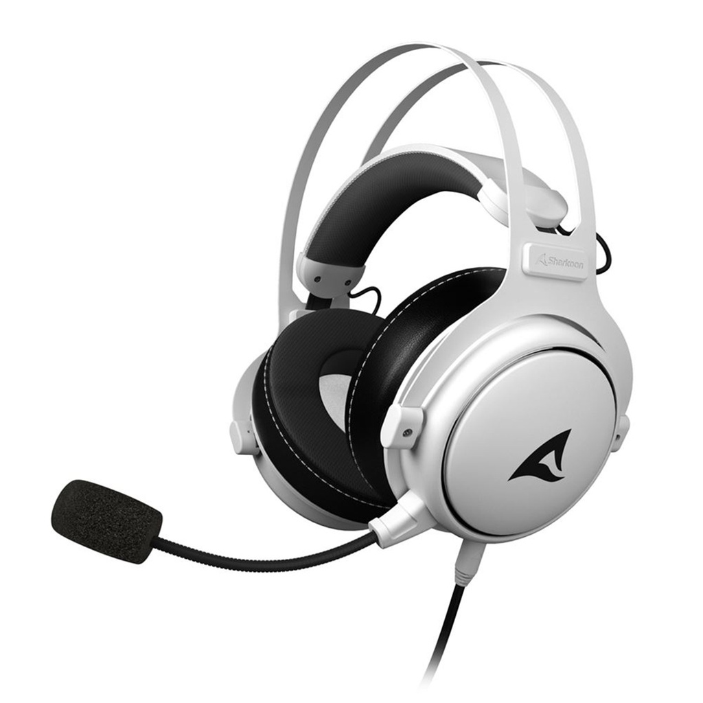 HEADSET SHARKOON SKILLER SGH50 DRIVER 50MM 1*3.5MM C/ CONTROL VOLUMEN BLANCO