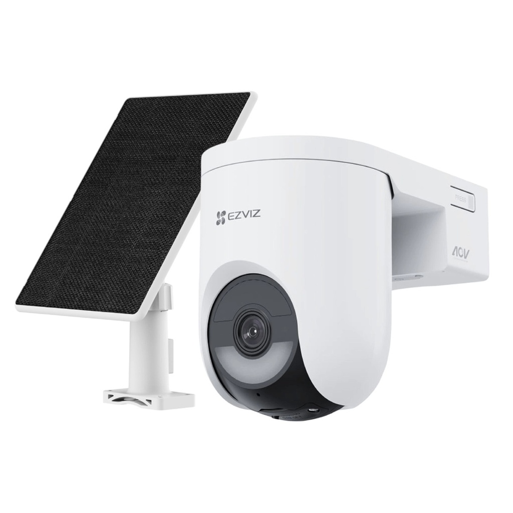 KIT CAMARA IP EZVIZ CB8 LITE 2K+ IR30M AUDIO DOMO PTZ INTERPERIE + PANEL SOLAR C/BATERIA 1*USB-C