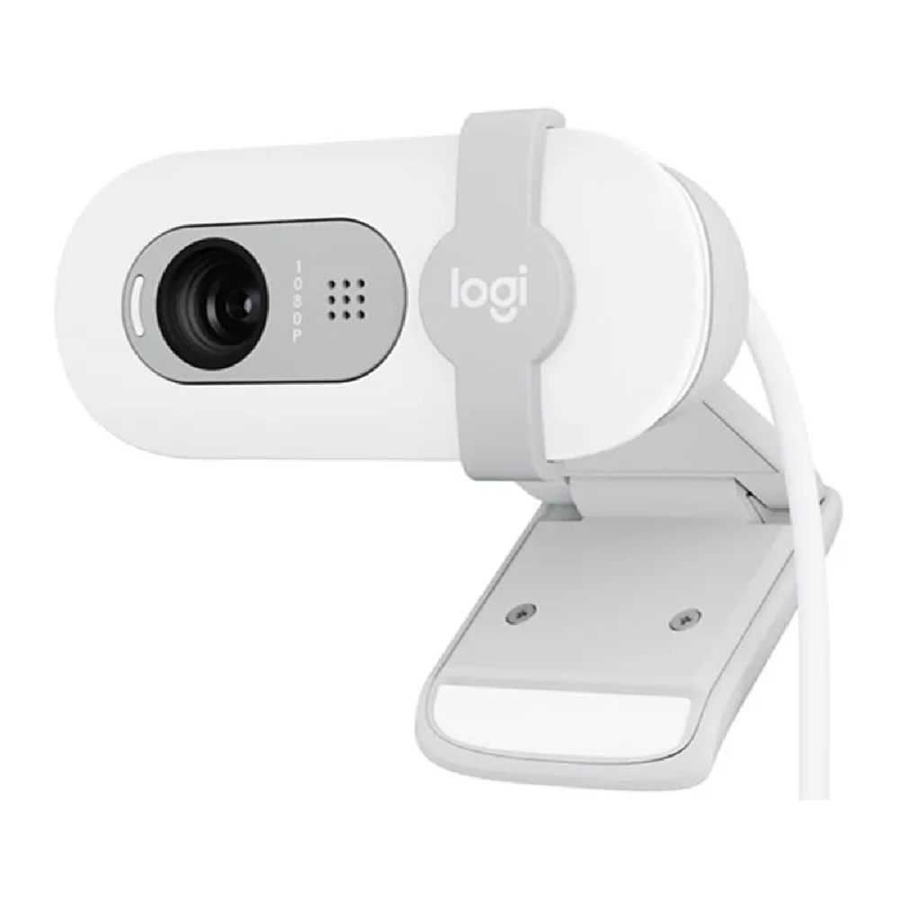WEBCAM LOGITECH BRIO 100 FULLHD AUDIO STERIO 1*USB-A BLANCA