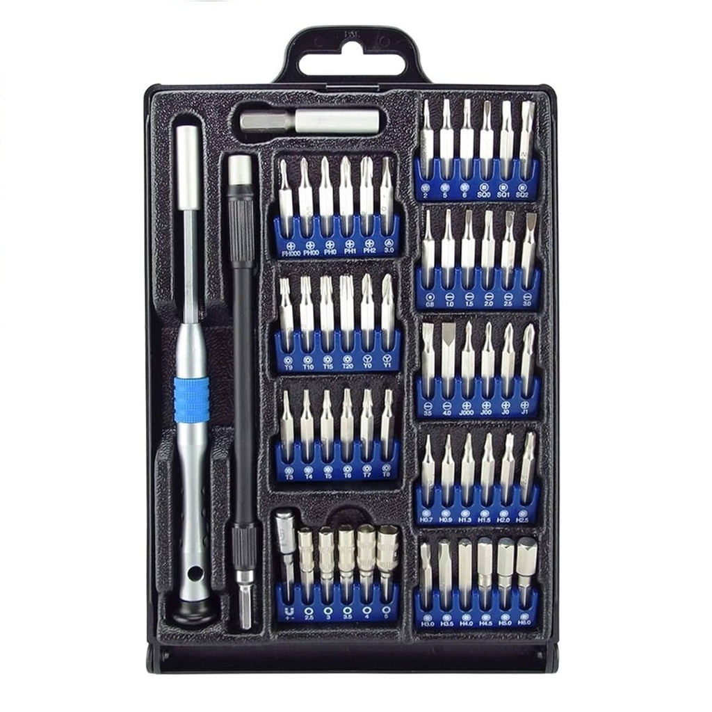 SET DESATORNILLADOR SPROTEK STE-3035 CON 54 PIEZAS PARA PC Y CELULARES