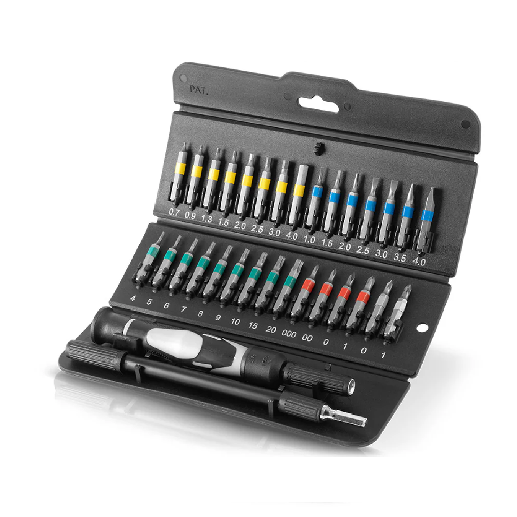 SET DESATORNILLADOR SPROTEK STD-6219 32 PIEZAS PARA PC Y CELULARES