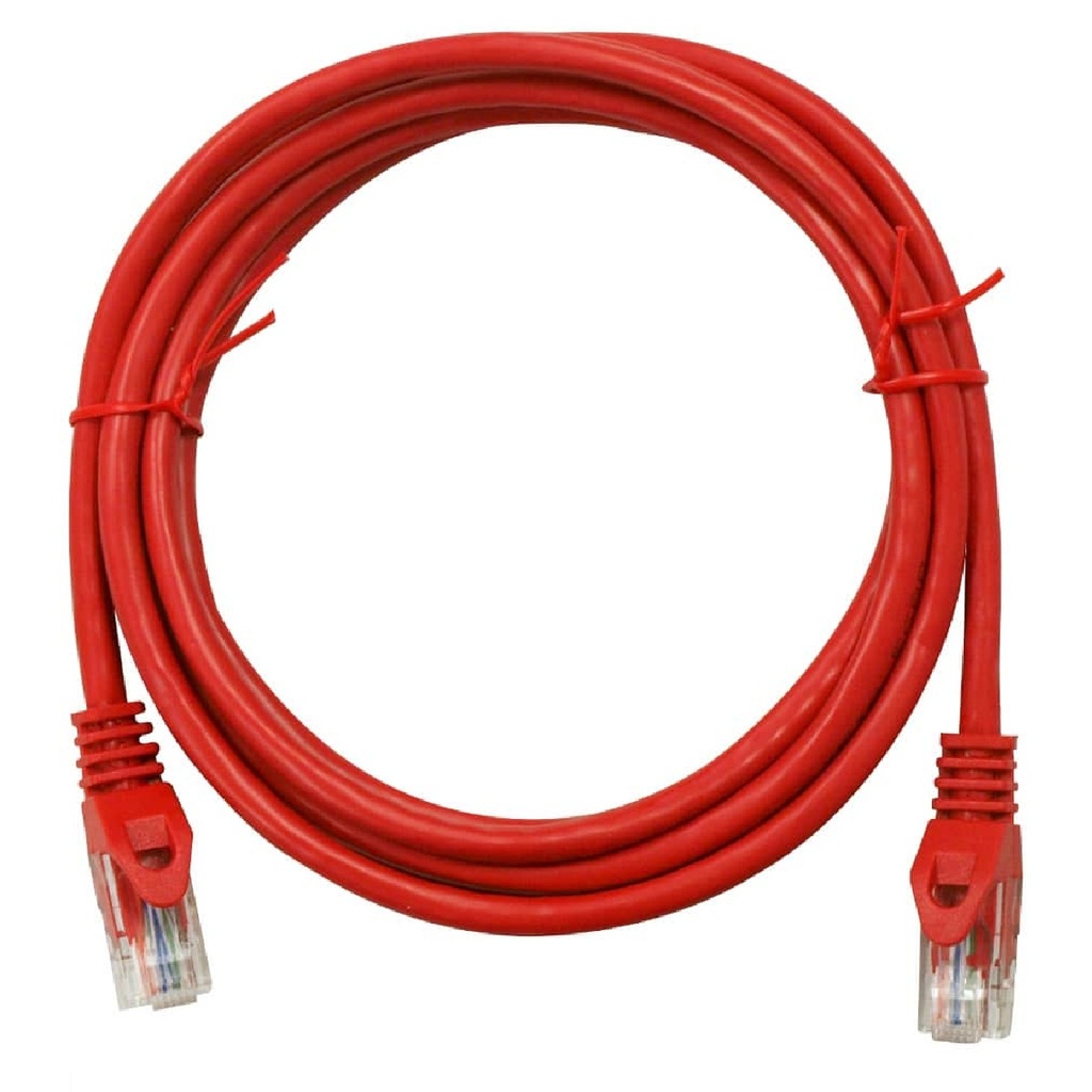 CABLE PATCHCORD TEKLINK PCMTL601FTRD CAT6 30CM ROJO