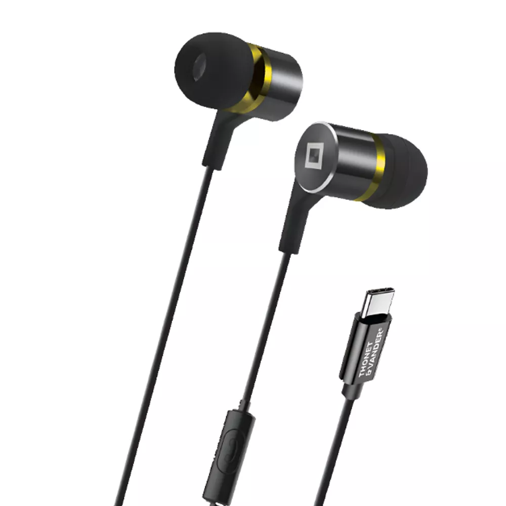 AUDIFONOS THONET & VANDER KLEIN USB-C NEGRO