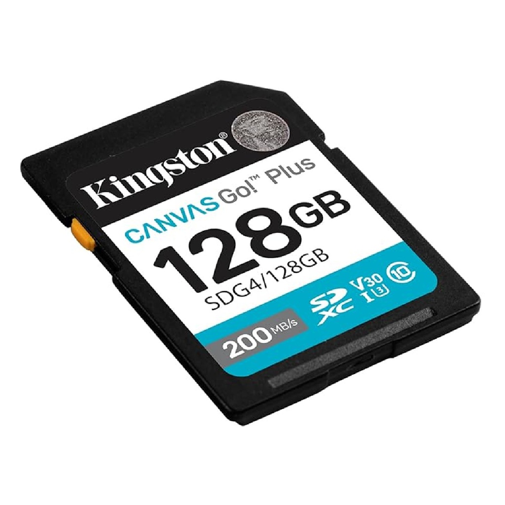 MEMORIA SD KINGSTON CANVAS GO PLUS 128GB U3 V30 A2 200MB/S