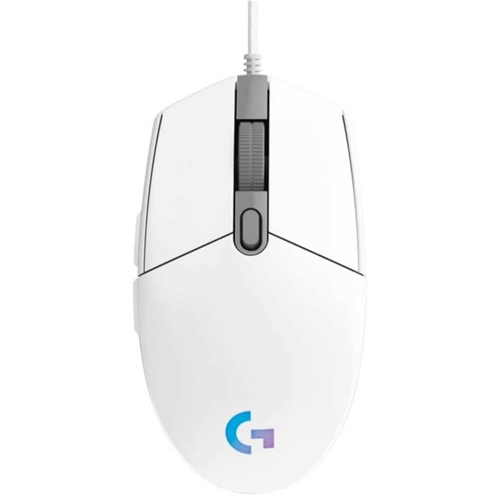 MOUSE LOGITECH G203 LIGHTSYNC RGB 8000 DPI 6 BOTONES 1*USB-A BLANCO