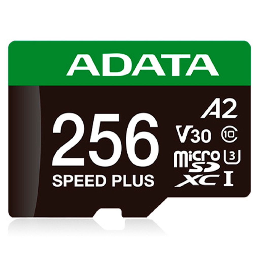MEMORIA MICROSD ADATA 256GB SPEED PLUS A2 V30 U3 160-180MB/S