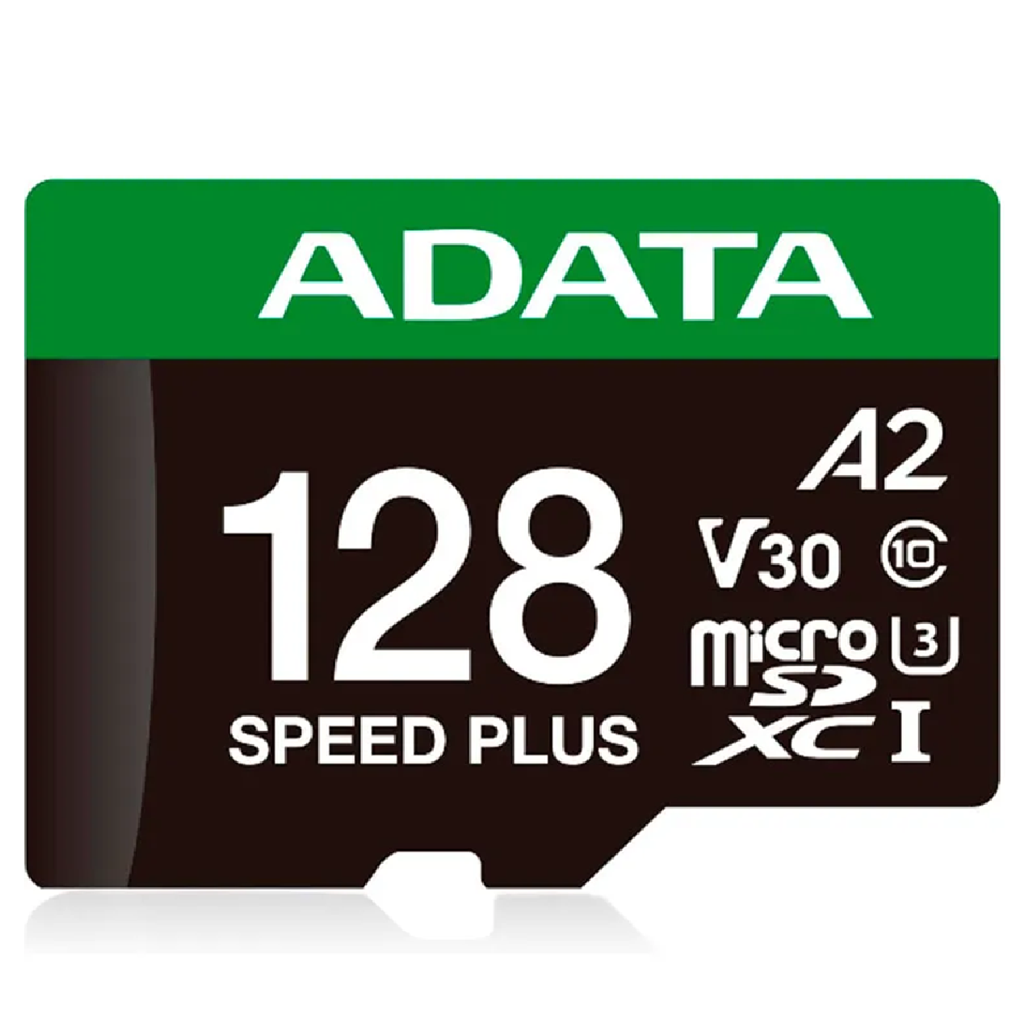 MEMORIA MICROSD ADATA 128GB SPEED PLUS A2 V30 U3 160-180MB/S