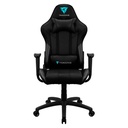 SILLA GAMER THUNDERX3 EC3 CUERO SINT CABECERA-SOP LUMBAR-BRAZO AJUSTABLE 4D NEGRA